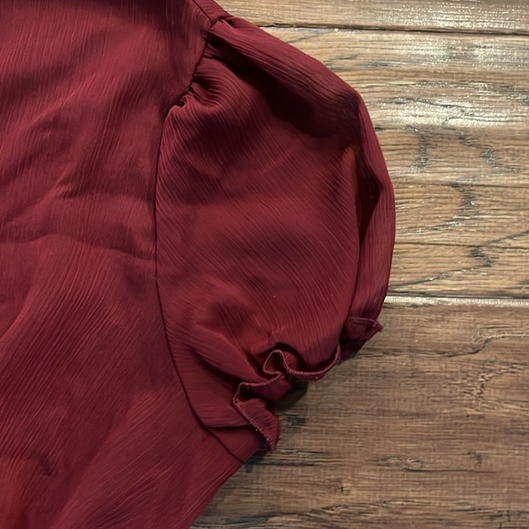 A Pea in The Pod Short Sleeve Button Down Elastic Waistband Shirt Size M - Picture 3 of 7